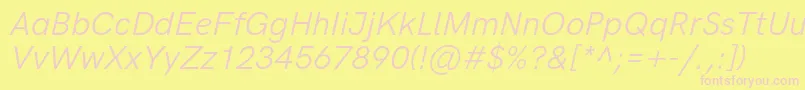 fuente HkgroteskLegacyitalic – Fuentes Rosadas Sobre Fondo Amarillo