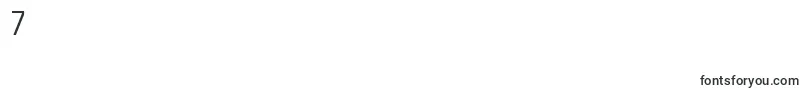 Square721CondensedBt Font – Fonts for Digit 7