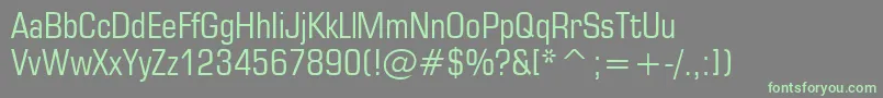 Square721CondensedBt Font – Green Fonts on Gray Background