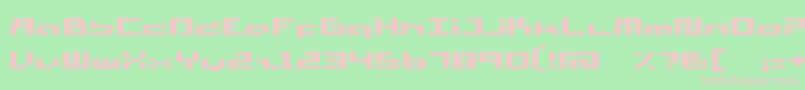 フォントSupersimpleFat – 緑の背景にピンクのフォント