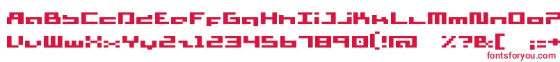 Шрифт SupersimpleFat – красные шрифты