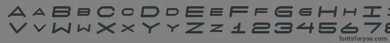 フォント7daysfatoblique – 黒い文字の灰色の背景