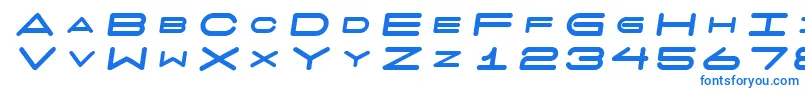 7daysfatoblique Font – Blue Fonts on White Background