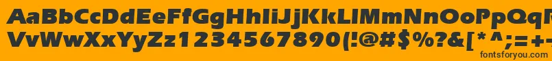 Więcej informacji o czcionce ItcErasLtUltra Czcionka ItcErasLtUltra – czarne czcionki na pomarańczowym tle