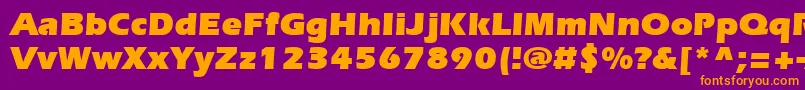 Шрифт ItcErasLtUltra – оранжевые шрифты на фиолетовом фоне