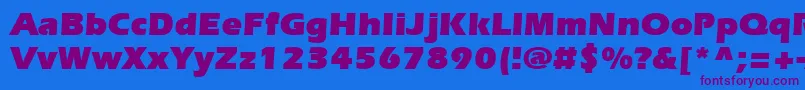 ItcErasLtUltra Font – Purple Fonts on Blue Background