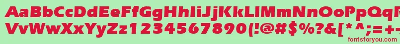 ItcErasLtUltra Font – Red Fonts on Green Background