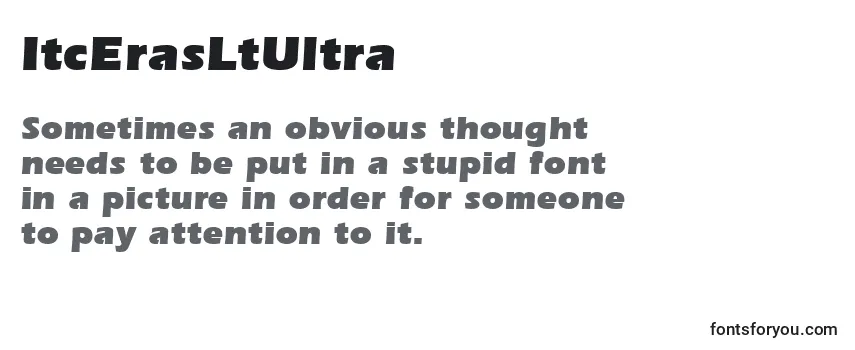 ItcErasLtUltra Font