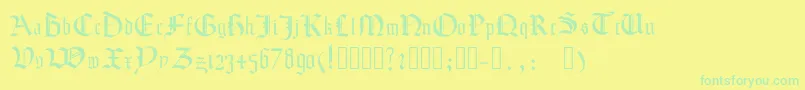 More about Texturamodern Font Texturamodern Font – Green Fonts on Yellow Background