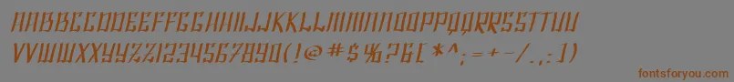 Подробнее о шрифте SfShaiFontaiExtendedOblique Шрифт SfShaiFontaiExtendedOblique – коричневые шрифты на сером фоне
