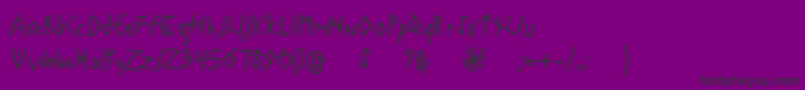 RuneswrittenBold-Schriftart – Schwarze Schriften auf violettem Hintergrund