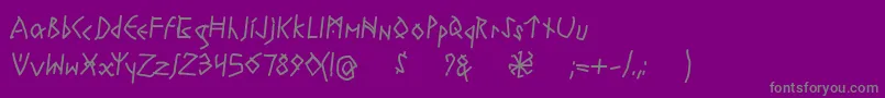 Police RuneswrittenBold – polices grises sur fond violet