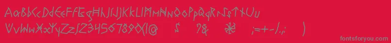 Шрифт RuneswrittenBold – серые шрифты на красном фоне