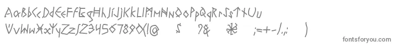Czcionka RuneswrittenBold – szare czcionki