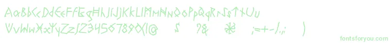 RuneswrittenBold-Schriftart – Grüne Schriften