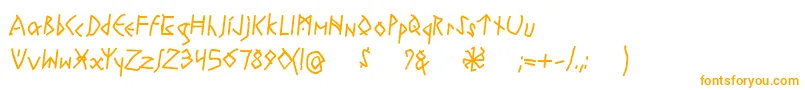 fuente RuneswrittenBold – Fuentes Naranjas Sobre Fondo Blanco