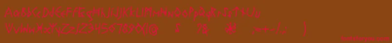 Шрифт RuneswrittenBold – красные шрифты на коричневом фоне
