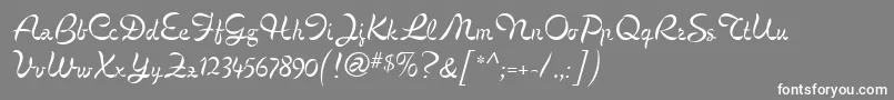 CignoMf Font – White Fonts on Gray Background