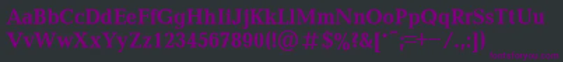 BalticaBold90b Font – Purple Fonts on Black Background