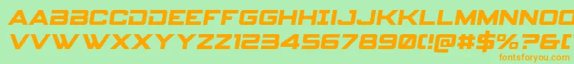 Spyagencyv3semital Font – Orange Fonts on Green Background