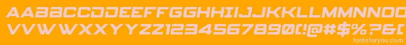 Spyagencyv3semital Font – Pink Fonts on Orange Background