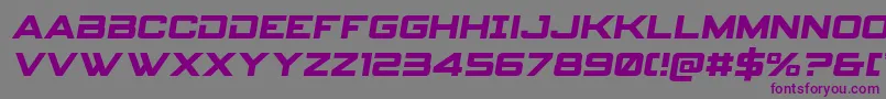 Spyagencyv3semital Font – Purple Fonts on Gray Background