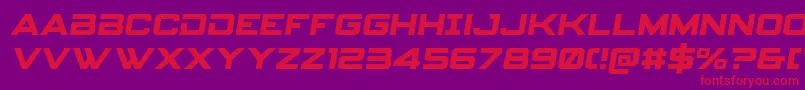 Spyagencyv3semital Font – Red Fonts on Purple Background