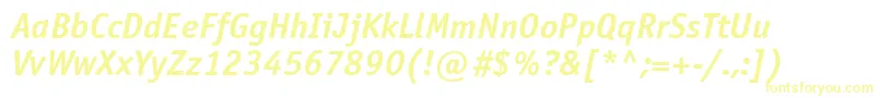 More about OfficinasansbttBolditalic Font OfficinasansbttBolditalic Font – Yellow Fonts on White Background