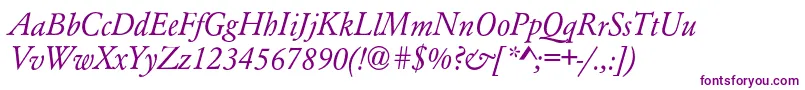 AzgaramondcItalic Font – Purple Fonts