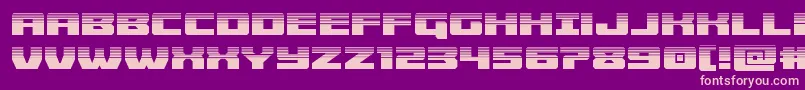 Cruiserfortresshalf Font – Pink Fonts on Purple Background