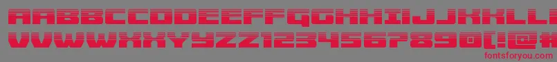 Cruiserfortresshalf Font – Red Fonts on Gray Background