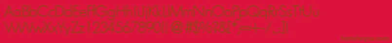 En savoir plus sur la police FunctiontwolightRegular Police FunctiontwolightRegular – polices brunes sur fond rouge