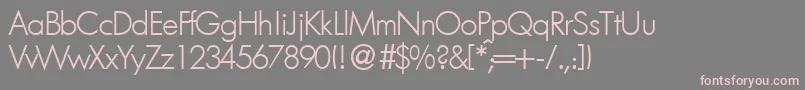 FunctiontwolightRegular Font – Pink Fonts on Gray Background