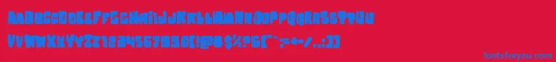 fuente Nobodyhomeexpand – Fuentes Azules Sobre Fondo Rojo
