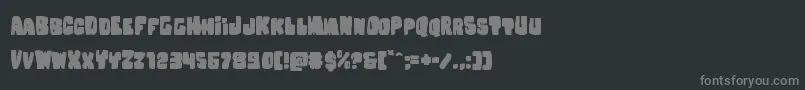 Nobodyhomeexpand Font – Gray Fonts on Black Background