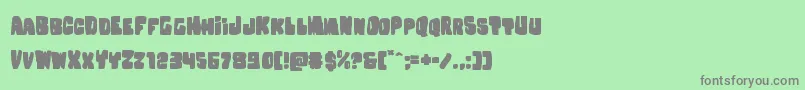 Шрифт Nobodyhomeexpand – серые шрифты на зелёном фоне