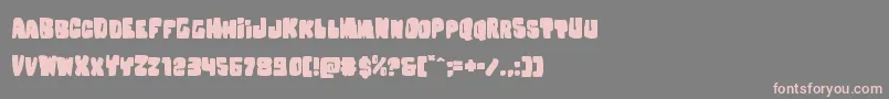 Nobodyhomeexpand Font – Pink Fonts on Gray Background