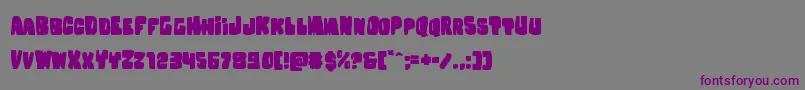 Nobodyhomeexpand Font – Purple Fonts on Gray Background