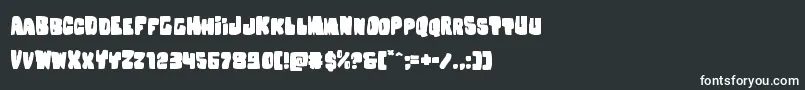 Nobodyhomeexpand-fontti – valkoiset fontit mustalla taustalla