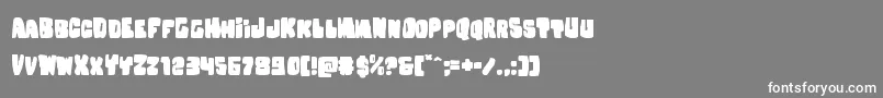 Nobodyhomeexpand Font – White Fonts on Gray Background