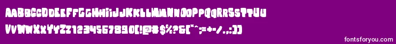 フォントNobodyhomeexpand – 紫の背景に白い文字