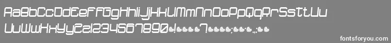 DopenakedfoulRelaxed Font – White Fonts on Gray Background