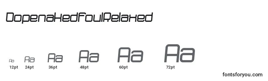 DopenakedfoulRelaxed Font Sizes