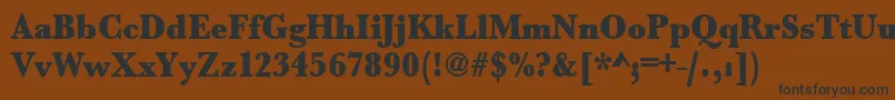 Urwbaskertultbolextnar Font – Black Fonts on Brown Background