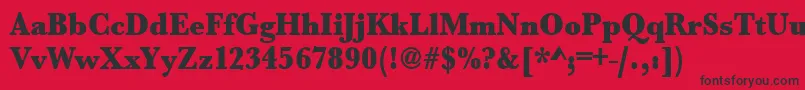 Urwbaskertultbolextnar Font – Black Fonts on Red Background