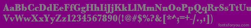 Urwbaskertultbolextnar Font – Gray Fonts on Purple Background