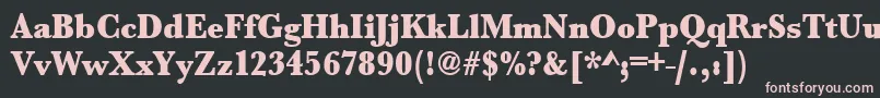 Urwbaskertultbolextnar Font – Pink Fonts on Black Background