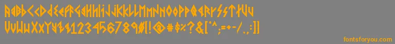 En savoir plus sur la police VikingYoungerRunesBold Police VikingYoungerRunesBold – polices orange sur fond gris