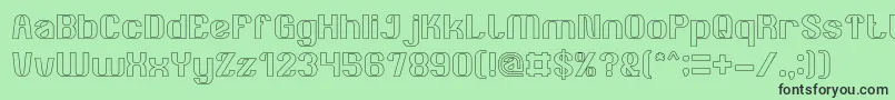 AgeOfAwakeningHollow Font – Black Fonts on Green Background