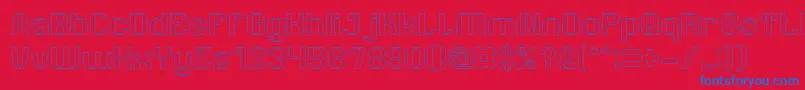 AgeOfAwakeningHollow Font – Blue Fonts on Red Background